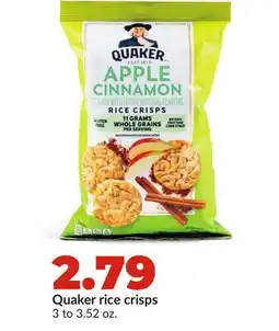 Hy-Vee Quaker rice crisps offer