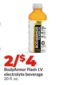Hy-Vee BodyArmor Flash I. V. electrolyte beverage offer