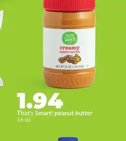 Hy-Vee That's Smart! peanut butter offer