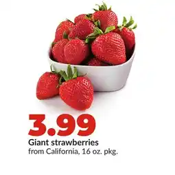Hy-Vee Giant strawberries offer