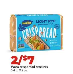 Hy-Vee Wasa crispbread crackers offer