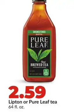 Hy-Vee Lipton or Pure Leaf tea offer