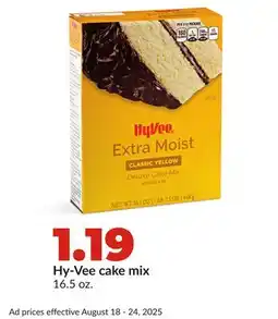 Hy-Vee Hy-Vee cake mix offer