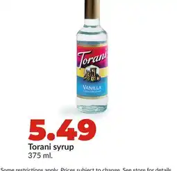 Hy-Vee Torani syrup offer