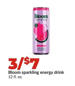 Hy-Vee Bloom sparkling energy drink offer