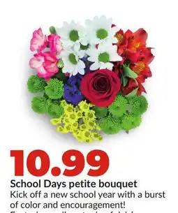 Hy-Vee School Days petite bouquet offer