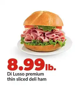 Hy-Vee Di Lusso premium thin sliced deli ham offer