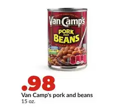 Hy-Vee Van Camp's pork and beans offer