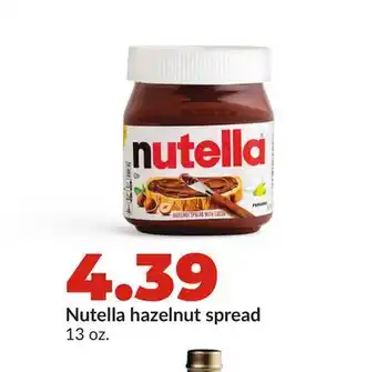 Hy-Vee Nutella hazelnut spread offer