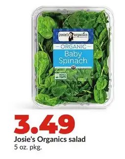 Hy-Vee Josie's Organics salad offer