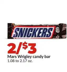 Hy-Vee Mars Wrigley candy bar offer