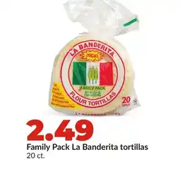 Hy-Vee Family Pack La Banderita tortillas offer