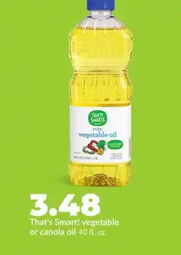 Hy-Vee That's Smart! vegetable or canola oil offer