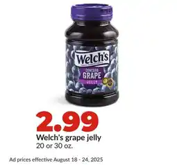 Hy-Vee Welch's grape jelly offer