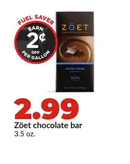 Hy-Vee Zöet chocolate bar offer
