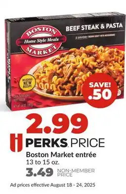 Hy-Vee Boston Market entrée offer