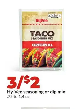 Hy-Vee Hy-Vee seasoning or dip mix offer
