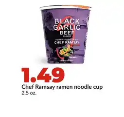 Hy-Vee Chef Ramsay ramen noodle cup offer