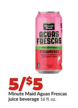 Hy-Vee Minute Maid Aguas Frescas juice beverage offer