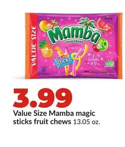 Hy-Vee Value Size Mamba magic sticks fruit chews offer