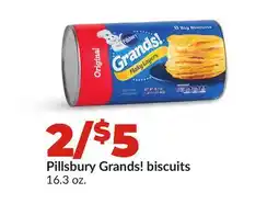 Hy-Vee Pillsbury Grands! biscuits offer