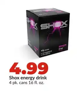 Hy-Vee Shox energy drink offer