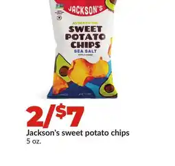 Hy-Vee Jackson's sweet potato chips offer