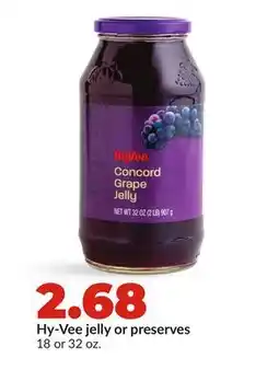 Hy-Vee Hy-Vee jelly or preserves offer