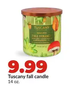 Hy-Vee Tuscany fall candle offer