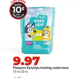 Hy-Vee Pampers EasyUps training underwear offer
