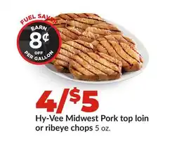 Hy-Vee Hy-Vee Midwest Pork top loin or ribeye chops offer