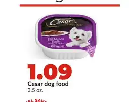 Hy-Vee Cesar dog food offer