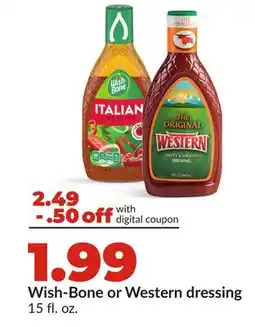 Hy-Vee Wish-Bone or Western dressing offer