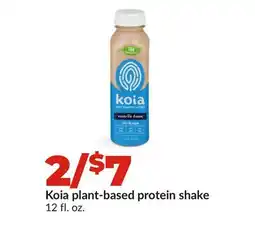 Hy-Vee Koia plant-based protein shake offer