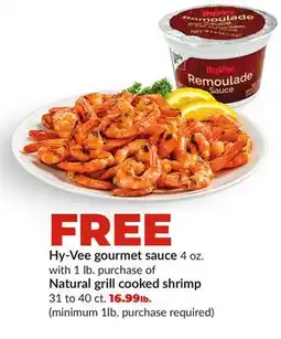 Hy-Vee Natural grill cooked shrimp offer