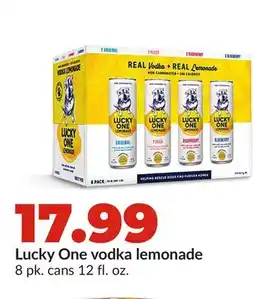 Hy-Vee Lucky One vodka lemonade offer