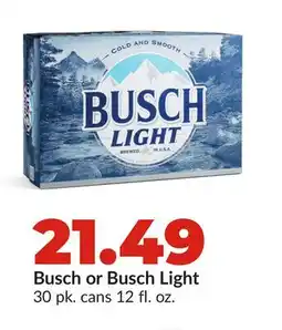 Hy-Vee Busch or Busch Light offer
