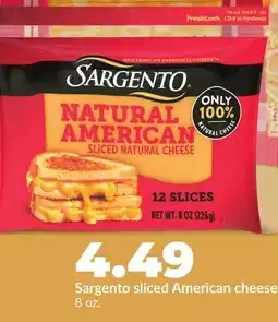 Hy-Vee Sargento sliced American cheese offer