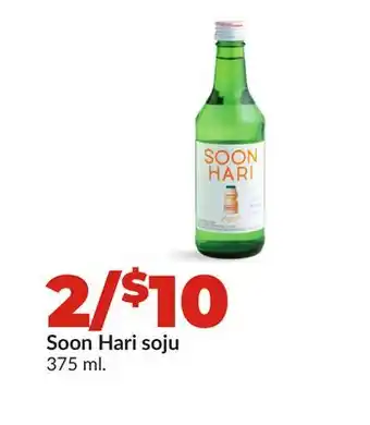Hy-Vee Soon Hari soju offer