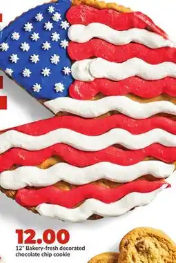 Hy-Vee 12 Bakery - fresh decorated chocolate chip cookie offer