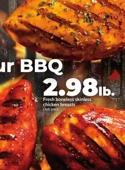 Hy-Vee Fresh boneless skinless chicken breasts offer