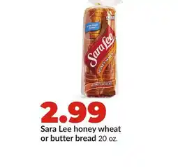 Hy-Vee Sara Lee honey wheat or butter bread offer