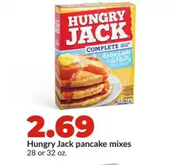 Hy-Vee Hungry Jack pancake mixes offer