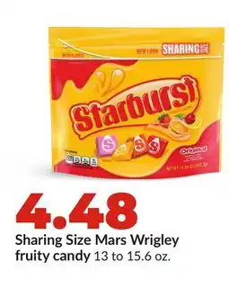 Hy-Vee Sharing Size Mars Wrigleyfruity candy offer
