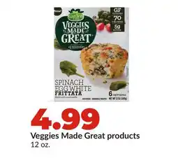 Hy-Vee Veggies Made Great products offer