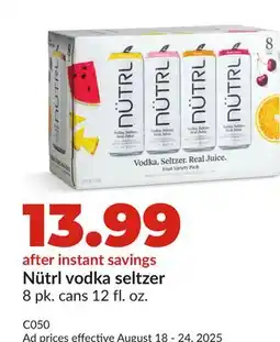 Hy-Vee Nütrl vodka seltzer offer