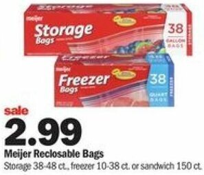 Meijer Meijer Reclosable Bags offer