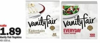 Meijer Vanity Fair Napkins offer