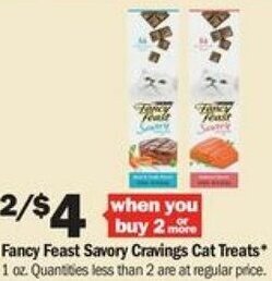 Meijer Fancy Feast Savory Cravings Cat Treats offer