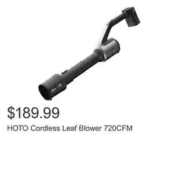 Costco HOTO Cordless Leaf Blower 720CFM offer